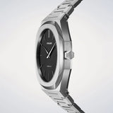 Buy Shop D1 Milano Ultra Thin Matte Black Dial Silver Steel Strap Watch for Men - D1-UTBJ40 USA Online