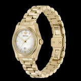 Buy Shop Emporio Armani Federica Mother of Pearl White Dial Gold Steel Strap Watch for Women - AR11657 USA Online