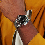 Buy Shop Hugo Boss Runner 3H Black Dial Silver Steel Strap Watch for Men - 1514210 USA Online