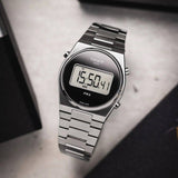 Tissot Digital Quartz Black Dial Silver Steel Strap Watch for Men - T137.463.11.050.00