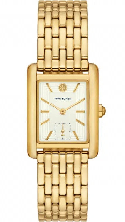 Buy Shop Tory Burch Eleanor White Dial Gold Steel Strap Watch for Women - TBW1060 USA Online