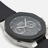 Buy Shop Hugo Boss Taper Chronograph Black Dial Black Leather Strap Watch for Men - 1514085 USA Online