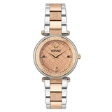 Buy Shop Versace Reve Analog Rose Gold Dial Two Tone Steel Strap Watch for Women - VE8B00424 USA Online