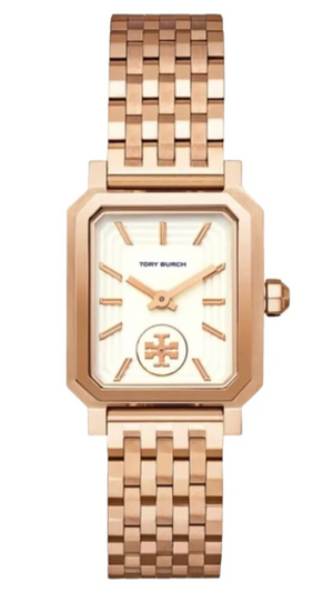 Buy Shop Tory Burch Robinson White Dial Rose Gold Steel Strap Watch for Women - TBW1502 USA Online