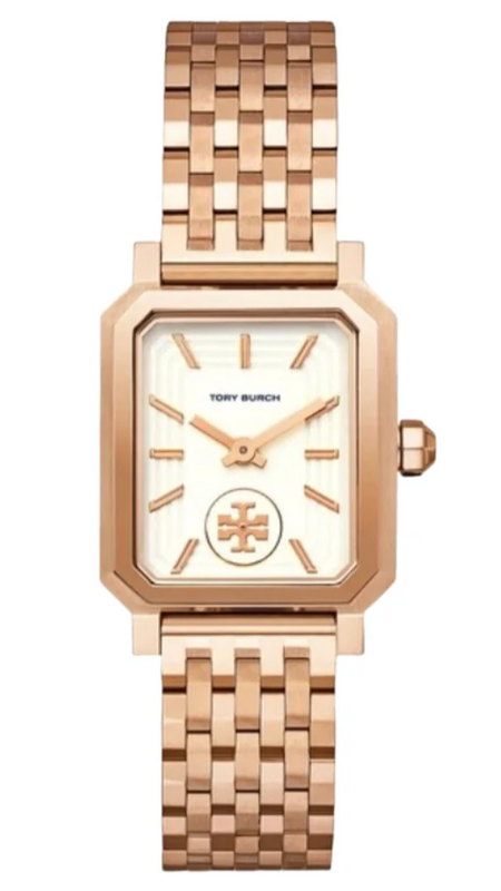 Buy Shop Tory Burch Robinson White Dial Rose Gold Steel Strap Watch for Women - TBW1502 USA Online