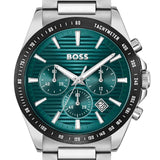 Buy Shop Hugo Boss Strike Chronograph Green Dial Silver Steel Strap Watch for Men - 1514241 USA Online
