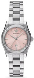 Buy Shop Emporio Armani Federica Pink Dial Silver Steel Strap Watch for Women - AR11658 USA Online