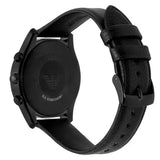 Buy Shop Emporio Armani Antonio Chronograph Black Dial Black Leather Strap Watch for Men - AR11583 USA Online