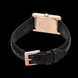 Buy Shop Emporio Armani Genni Silver Dial Black Leather Strap Watch for Women - AR11624 USA Online