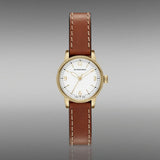 Buy Shop Burberry The Utilitarian White Dial Brown Leather Strap Watch for Women - BU7865 USA Online