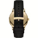 Buy Shop Emporio Armani Minimalist Green Dial Black Leather Strap Watch for Men - AR11601 USA Online