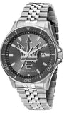 Buy Shop Maserati SFIDA Chronograph Grey Dial Silver Steel Strap Watch for Men - R8853140010 USA Online