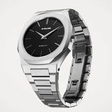 Buy Shop D1 Milano Ultra Thin Matte Black Dial Silver Steel Strap Watch for Men - D1-UTBJ40 USA Online