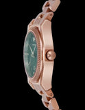 Buy Shop Emporio Armani Federica Analog Green Dial Rose Gold Steel Strap Watch for Women - AR11639 USA Online