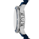 Buy Shop Emporio Armani World Explorer Chronograph Blue Dial Blue Silicone Strap Watch for Men - AR11696 USA Online