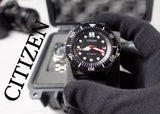 Buy Shop Citizen Mechanical Automatic Black Dial Black Rubber Strap Watch for Men - NJ0125-11E USA Online