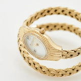 Buy Shop Just Cavalli Twined Mother of Pearl Dial Gold Steel Strap Watch for Women - JC1L305M0025 USA Online