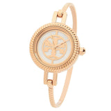 Buy Shop Tory Burch Riva Rose Gold Dial Rose Gold Steel Strap Watch for Women - TBW4037 USA Online