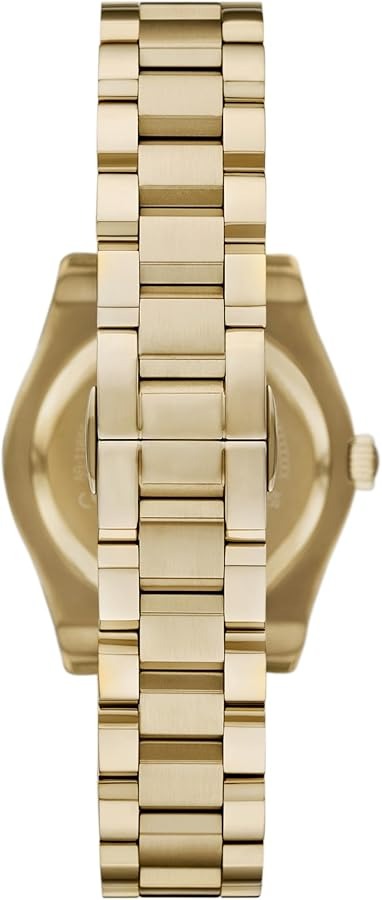 Buy Shop Emporio Armani Federica Brown Dial Gold Steel Strap Watch for Women - AR11700 USA Online