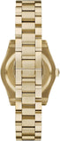 Buy Shop Emporio Armani Federica Brown Dial Gold Steel Strap Watch for Women - AR11700 USA Online