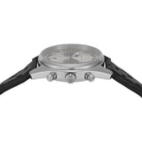 Buy Shop Emporio Armani Racer Chronograph Silver Dial Black Leather Strap Watch for Men - AR11677 USA Online