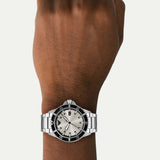 Buy Shop Emporio Armani World Explorer Silver Dial Silver Steel Strap Watch for Men - AR11683 USA Online