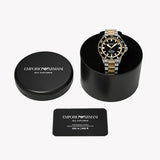 Buy Shop Emporio Armani Sea Explorer Black Dial Two Tone Steel Strap Watch for Men - AR60089 USA Online