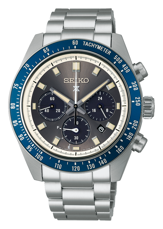 Buy Shop Seiko Prospex Speedtimer Solar Chronograph Grey Dial Silver Steel Strap Watch for Men - SSC939 USA Online