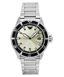 Buy Shop Emporio Armani World Explorer Silver Dial Silver Steel Strap Watch for Men - AR11683 USA Online