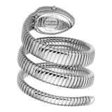 Buy Shop Just Cavalli Serpente Metallica Black Dial Silver Steel Strap Watch for Women - JC1L208M0025 USA Online