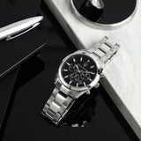 Buy Shop Maserati Attrazione Chronograph Black Dial Silver Steel Strap Watch for Men - R8853151010 USA Online