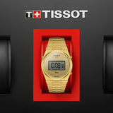 Buy Shop Tissot PRX Digital Quartz Gold Dial Gold Steel Strap Watch for Men - T137.463.33.020.00 USA Online