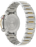 Buy Shop Versace Greca Logo Diver Quartz Green Dial Two Tone Steel Strap Watch for Men - VE8G00524 USA Online