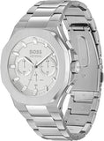 Buy Shop Hugo Boss Taper Chronograph White Dial Silver Steel Strap Watch for Men - 1514087 USA Online