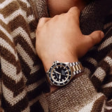 Buy Shop Emporio Armani Sea Explorer Black Dial Two Tone Steel Strap Watch for Men - AR60089 USA Online