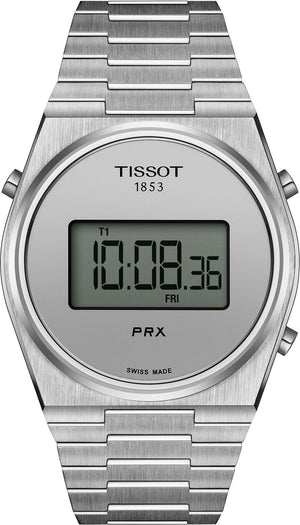Buy Shop Tissot Digital Quartz Silver Dial Silver Steel Strap Watch for Men - T137.463.11.030.00 USA Online