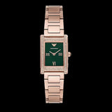 Buy Shop Emporio Armani Genni Green Dial Rose Gold Steel Strap Watch for Women - AR11641 USA Online