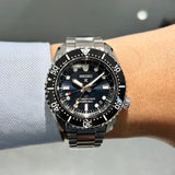 Buy Shop Seiko Prospex Diver Scuba Automatic Blue Dial Silver Steel Strap Watch for Men - SBEJ021 USA Online