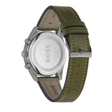 Buy Shop Hugo Boss Skytraveller Chronograph Black Dial Green Leather Strap Watch for Men - 1514148 USA Online