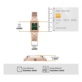 Buy Shop Emporio Armani Genni Green Dial Rose Gold Steel Strap Watch for Women - AR11641 USA Online