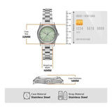 Buy Shop Emporio Armani Federica Mint Green Dial Silver Steel Strap Watch for Women - AR11656 USA Online