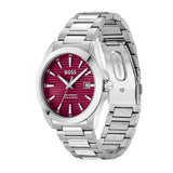 Buy Shop Hugo Boss Strike Red Dial Silver Steel Strap Watch for Men - 1514174 USA Online