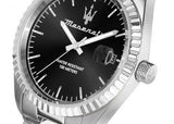 Buy Shop Maserati Competizione Black Dial Silver Steel Strap Watch for Men - R8853100028 USA Online