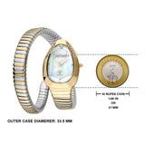 Buy Shop Just Cavalli Serpente Metallica Mother of Pearl Dial Two Tone Steel Strap Watch for Women - JC1L208M0065 USA Online