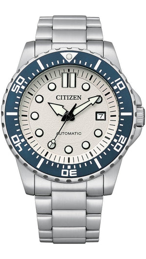 Buy Shop Citizen Mechanical Automatic White Dial Silver Steel Strap Watch for Men - NJ0171-81A USA Online