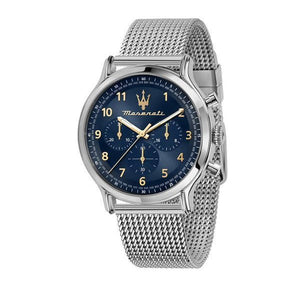 Buy Shop Maserati Epoca Limited Edition Chronograph Blue Dial Silver Mesh Strap Watch for Men - R8873618022 USA Online