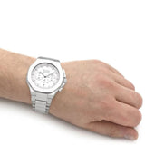 Buy Shop Hugo Boss Taper Chronograph White Dial Silver Steel Strap Watch for Men - 1514087 USA Online