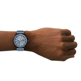 Buy Shop Emporio Armani Sea Explorer Divers Blue Dial Blue Silicone Strap Watch for Men - AR11685 USA Online