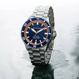 Buy Shop Emporio Armani Sea Explorer Blue Dial Silver Steel Strap Watch for Men - AR60090 USA Online