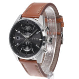 Buy Shop Hugo Boss Skytraveller Chronograph Black Dial Blue Leather Strap Watch for Men - 1514161 USA Online